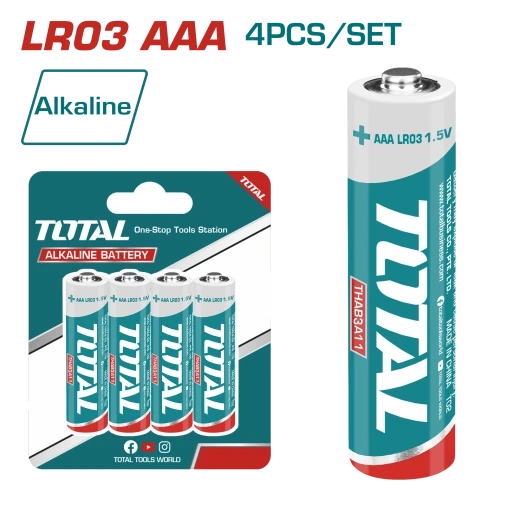 Total Alkaline battery AAA 4PCS Total Alkaline battery AAA 4PCS