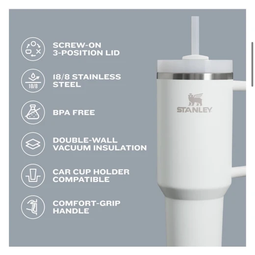 Stanley Quencher H2.0 FlowState™ Tumbler 40 OZ – Toast - Stanley - Image 3
