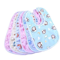 Cotton Baby Bib – 1 Piece, Multicolor