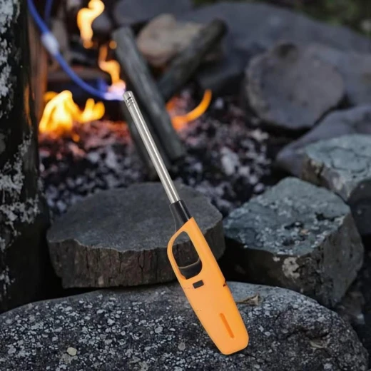 Large Gas Lighter with Safety Lock, Ideal for Kitchen, BBQ & Outdoor Use, Assorted Color - Image 3