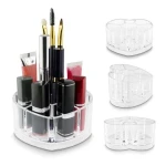 Heart-Shaped Clear Acrylic Makeup Organizer