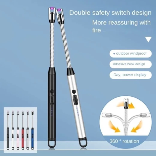 ولاعة كهربائية قابلة للشحن USB بألوان متعددة - Image 9
