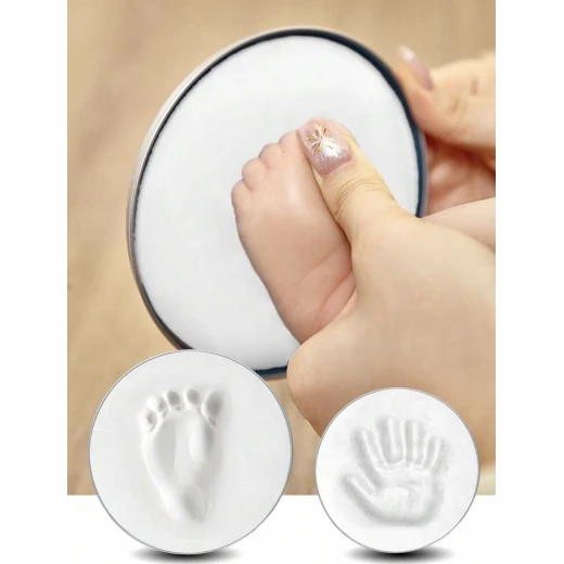 Baby Hand & Footprint Clay Keepsake Kit – Pink Color | Size S - Image 8