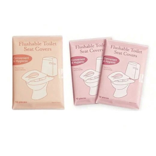 10PCS Disposable Dissolvable Toilet Seat Covers  Portable Emergency Seat Cushions for Travel, Business Trips, Camping & Public Restrooms - Image 2
