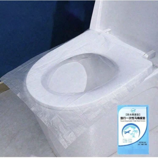10PCS Disposable Dissolvable Toilet Seat Covers  Portable Emergency Seat Cushions for Travel, Business Trips, Camping & Public Restrooms - Image 12