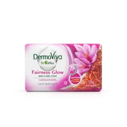 صابون 125 غم – لتفتيح البشرة وإشراقتها بخلاصة الزعفران، خشب الصندل والكركم.