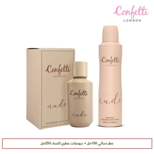 Confetti London Nude Eau de Parfum | Floral Fruity Woody Fragrance | Peach, Lemon & Wormwood Top Notes | Orris, Rose & Freesia Floral Heart | Sandalwood, Musk & Vanilla Base | Elegant & Sensual Women’s Perfume Confetti London Nude Eau de Parfum | Floral Fruity Woody Fragrance | Peach, Lemon & Wormwood Top Notes | Orris, Rose & Freesia Floral Heart | Sandalwood, Musk & Vanilla Base | Elegant & Sensual Women’s Perfume