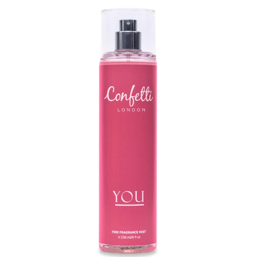 Confetti London You Body Mist 236ml | Refreshing & Elegant Fragrance Mist for Women, Light Everyday Perfume Spray Confetti London You Body Mist 236ml | Refreshing & Elegant Fragrance Mist for Women, Light Everyday Perfume Spray