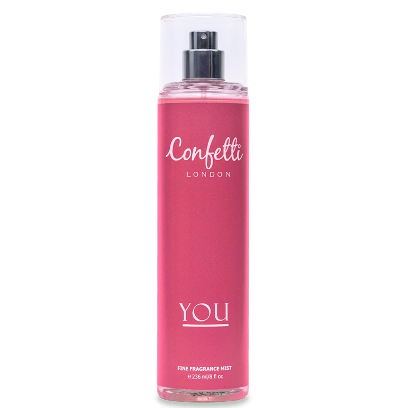 Confetti London You Body Mist 236ml | Refreshing & Elegant Fragrance Mist for Women, Light Everyday Perfume Spray - Confetti
