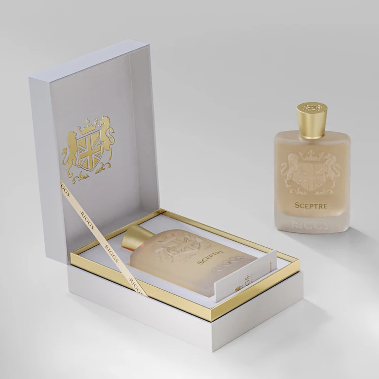 Sceptre Eau de Parfum 100ml, The Prestige Collection | Saffron, Violet Leaves & Cardamom with Leather & Vetiver Base - Riggs