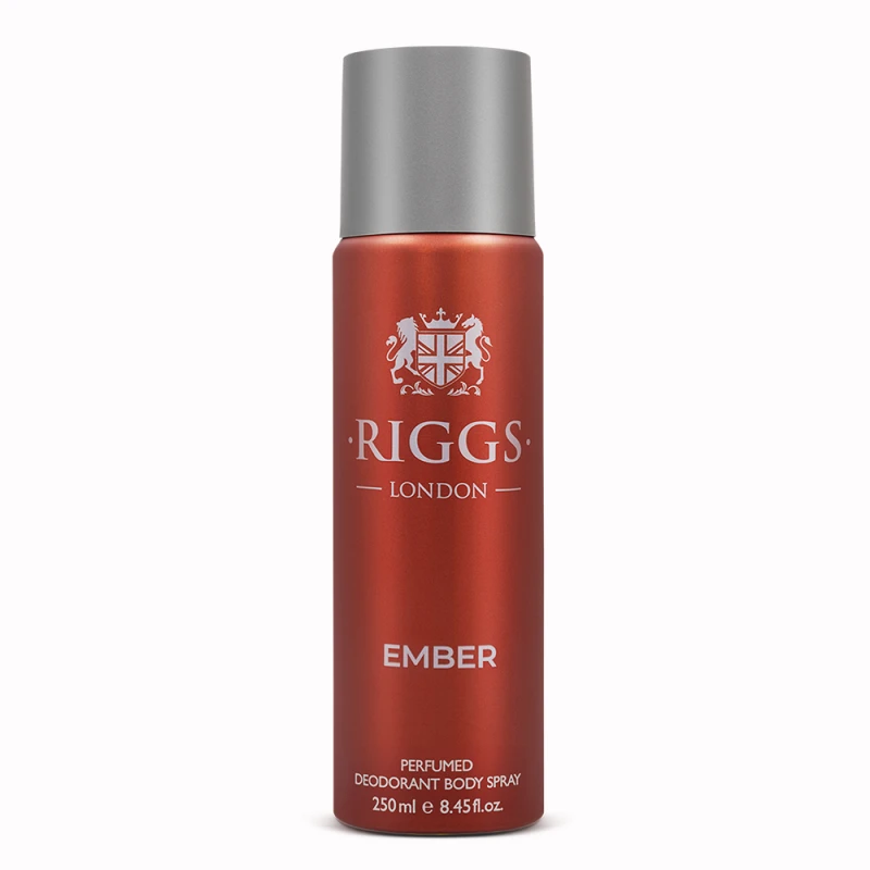 Riggs London Ember Body Spray – 250ml Deodorant for Men - Riggs