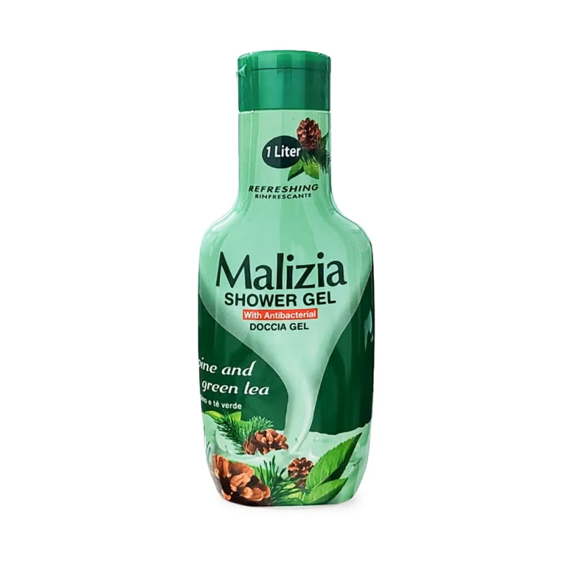Malizia Shower Gel White Musk with Antibacterial 1000ml | Gentle Body Wash, Family Pack, Premium Beauty - MALIZIA