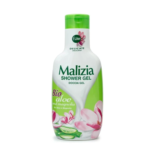 Malizia Shower Gel Bio Aloe and Magnolia 1000ml | Gentle Body Wash, Family Pack, Premium Beauty Malizia Shower Gel Bio Aloe and Magnolia 1000ml | Gentle Body Wash, Family Pack, Premium Beauty