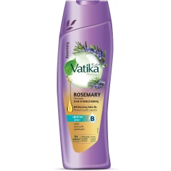 Vatika Naturals Rosemary Shampoo for Hair Strengthening – 400ml | Infused with Biotin | Promotes Stronger Hair Growth, Prevents Hair Fall | No Phthalates, Paraffin or Alcohol