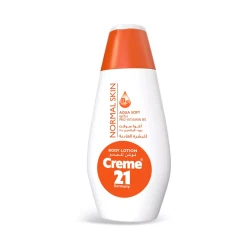 Creme 21 Aqua Soft Body Lotion 400ml, Lightweight Moisturizing Lotion for Normal Skin, Hydrates, Softens, and Protects Skin for All-Day Comfort
