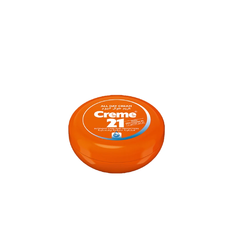 Creme 21 All Day Cream 50ml, Rich Moisturizing Cream with Vitamin E, Protects, Rejuvenates, and Keeps Skin Fresh, Balanced, and Hydrated All Day - Creme 21