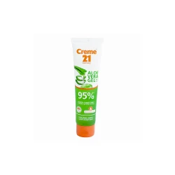 Creme 21 Aloe Vera Gel Tube 100ml, Soothing & Hydrating Gel with Aloe Vera, Refreshes, Moisturizes, and Calms Sensitive or Irritated Skin