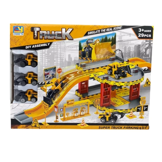 Kids 29pcs Diy Assembly Super Truck Parking Lot Kids Construction Toy Play Set - tictacx - Image 3