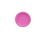 Plastic Plates Round Pink 22 cm -  10 PCS - RZ Products