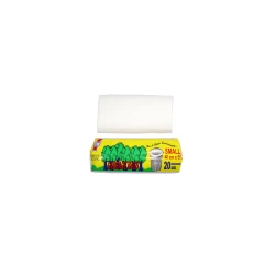Plastic Garbage Bag - White - (55*40 cm) - 20 Pieces