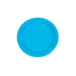 Plastic Plates Round Turquoise 22 cm - 10 PCS - RZ Products
