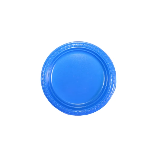 Plastic Plates Round Blue 17 cm - 10 PCS - RZ Products - Image 2
