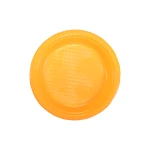 Plastic Plates Round Orange 22 cm - 10 PCS - RZ Products