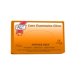 Nitrile Gloves - Orange Box - Blue Glove - Powder Free - Medium