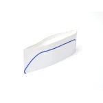 Hygiene - Paper Cooking Cap - with Blue Line - RZ Products