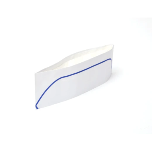 Hygiene - Paper Cooking Cap - with Blue Line - RZ Products - Image 2