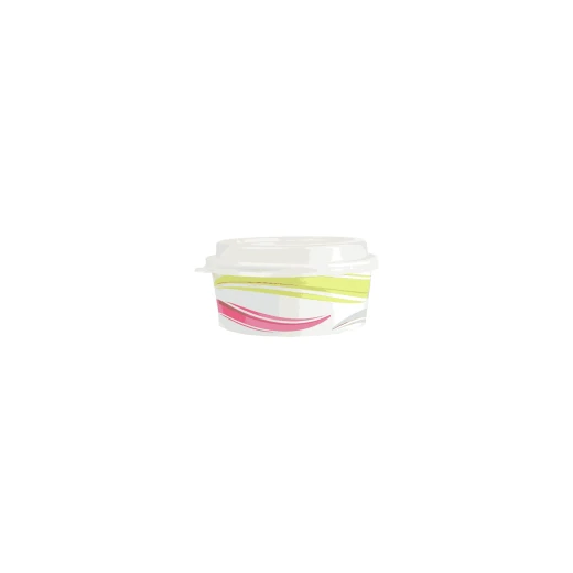 Paper Container Round - 38oz  - with Lid - 1 Piece - RZ Products - Image 2