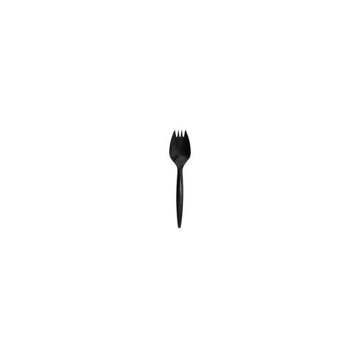 Spork - Black - 50 Pieces - RZ Products - Image 2