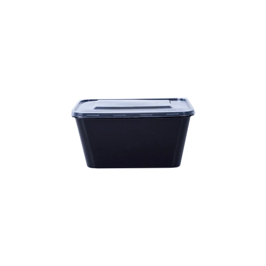 علب مايكرويف مستطيل اسود 1000 غرام 5 قطع من ار زي - ار زي - Image 2
