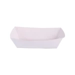 Paper Container Meal Tray White Large - RZ Products