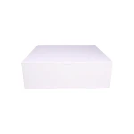 Paper Container Cake Box white - 35 5*35 5*10  cm - 5 PCS - RZ Products