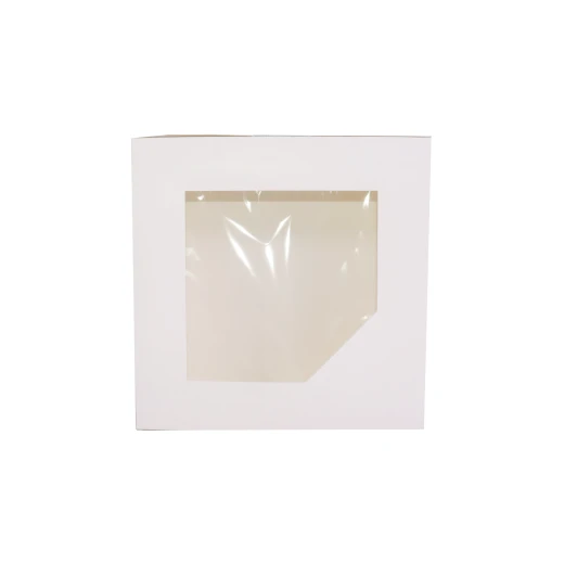 Paper Container - Cake - 35 5*35 5*10  cm - White - with Window - 5 PCS - RZ Products - Image 2