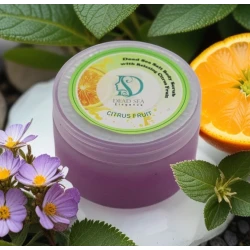 Dead Sea Salt Body Scrub with Relaxing Citrus Fruit