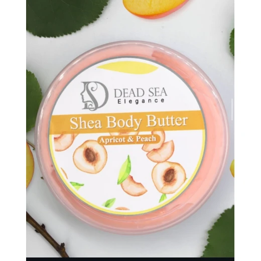 Shea Body Butter Apricot & Peach - Deadsea elegance - Image 5