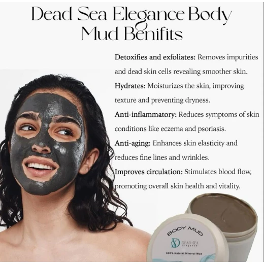 Dead Sea Body Mud 100% Natural Mineral Mud - Deadsea elegance - Image 5