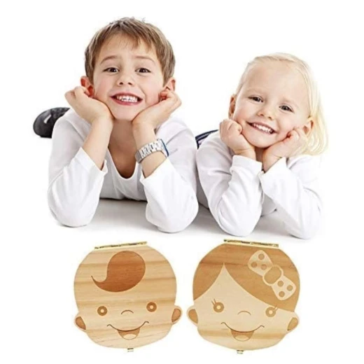 صندوق خشبي لتخزين أسنان الأطفال الصغار، هدية للبنات - Image 7