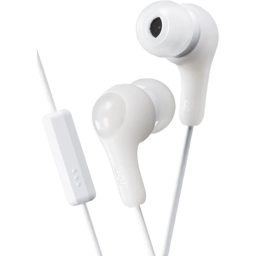 WHITE GUMY In ear earbuds with stay fit ear tips and MIC WHITE GUMY In ear earbuds with stay fit ear tips and MIC