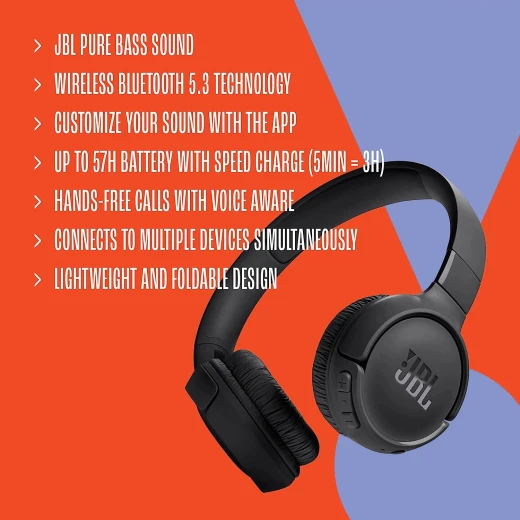 JBL Tune 520BT Bluetooth Headset - JBL - Image 7