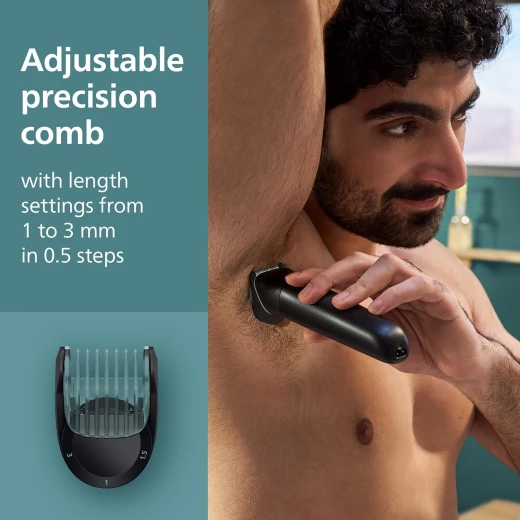 Philips Body Groomer 5000 Series, Intimate Hair Trimmer & Shaver for Men with Dual 100% Showerproof Full Body - Philips - Image 7