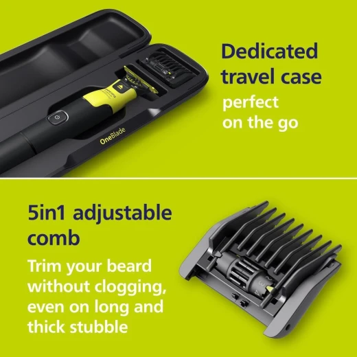Philips OneBlade 360 with Connectivity Hybrid Face + Body, Electric Beard Trimmer - Philips - Image 2