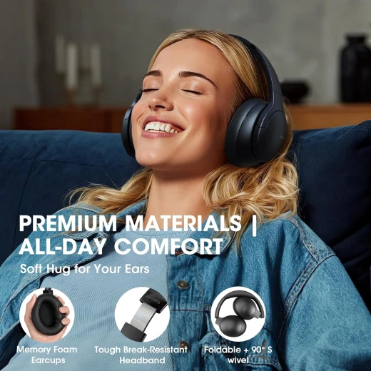 DOQAUS Over Ear Bluetooth Headphones Wireless, 90H Playtime - Doqaus - Image 9