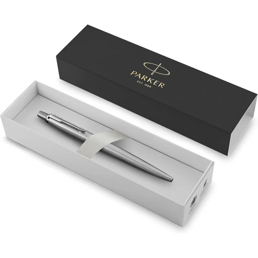 Parker Jotter Ballpoint Pen | Stainless Steel with Chrome Trim | Medium Point Parker Jotter Ballpoint Pen | Stainless Steel with Chrome Trim | Medium Point