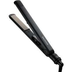 Salonia Ceramic Titanium Hair Straightener 230°C Maximum Temperature, Lightweight, Straightens All Hair Types Black (No Pouch)