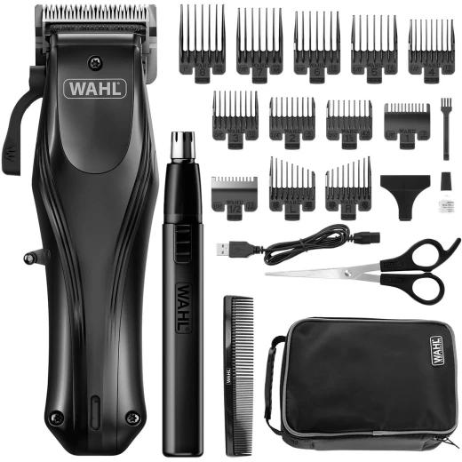WAHL Rapid Clip Hair Clippers for Men USB Rechargeable Ear Nose Hair Trimmer WAHL Rapid Clip Hair Clippers for Men USB Rechargeable Ear Nose Hair Trimmer