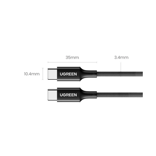Ugreen USB-C / USB-C PD cable 100W 1m - black - Ugreen - Image 9