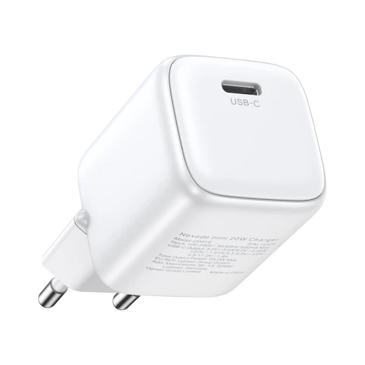 شاحن GaN بقدرة 20 واط مع كابل شبكة USB-C من يو جرين، موديل Nexode Mini CD318 - أبيض - يوجرين - Image 2
